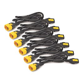 დენის კაბელის ნაკრები APC AP8706S-WW Power Cord Kit 6ea, Locking, C13 to C14, 1.8m, Black